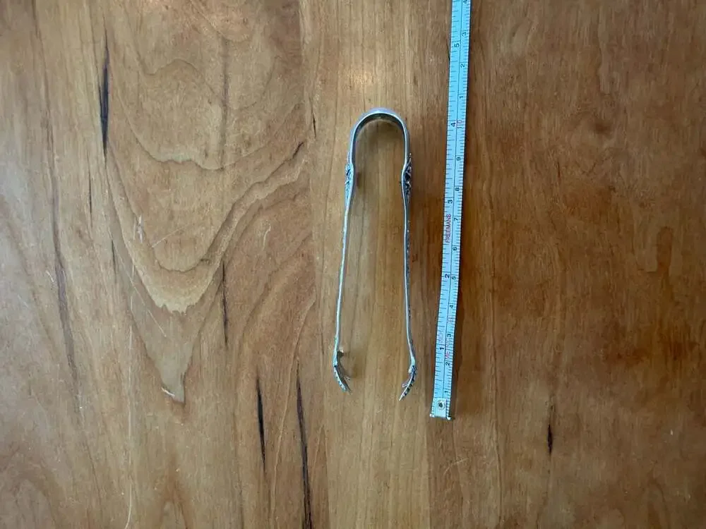 Manchester Silver Co. Sterling Silver Sugar Tongs Manchester Pattern 3.75
